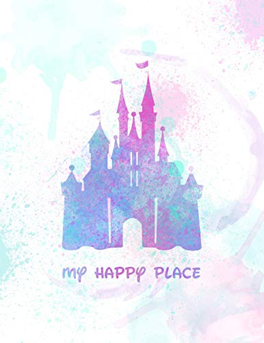 386x500 My Happy Place Disneyland Inspired Watercolor Print