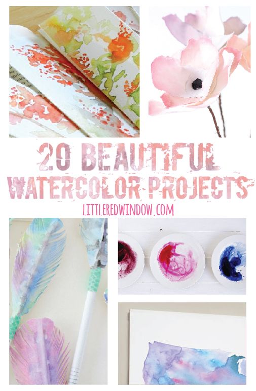 505x772 20 Beautiful Watercolor Projects ~little Red Window Crafts Amp Diy