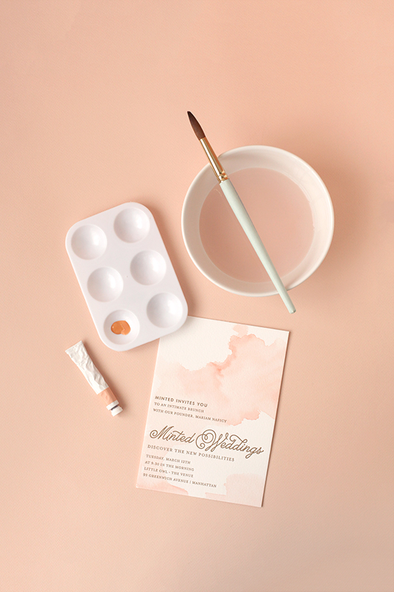 570x855 Diy Watercolored Letterpress Invites Julep