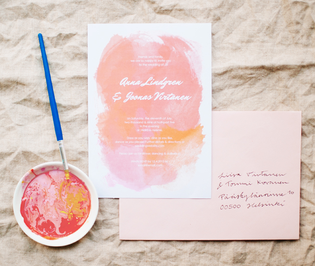 628x530 Free Printables Pink, Purple Amp Blue Watercolor Invitations Diy