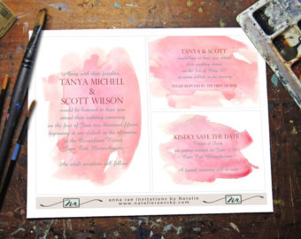 340x270 How To Make Watercolor Wedding Invitations Arts