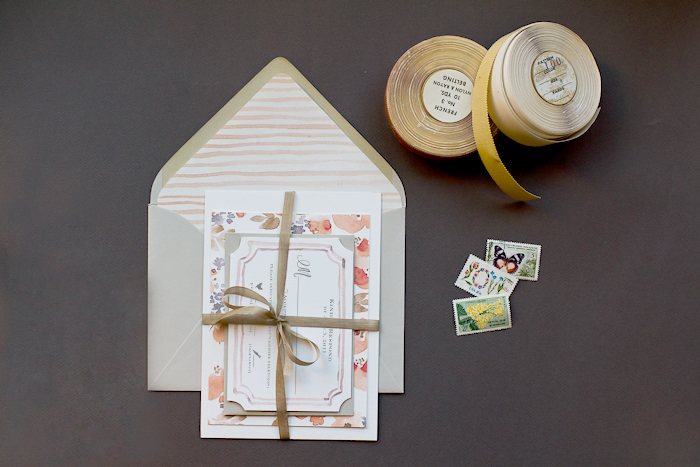 700x467 Diy Watercolor Floral Pattern Wedding Invitations