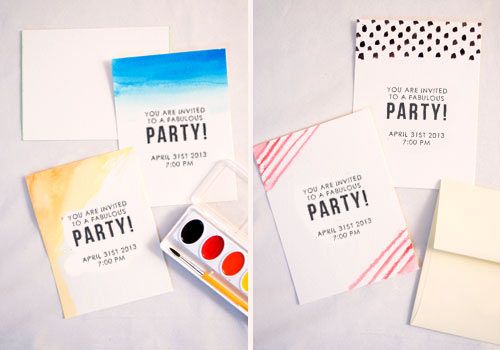500x350 Diy Watercolor Invitation