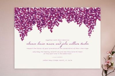 400x266 Bougainvillea Wedding Invitations