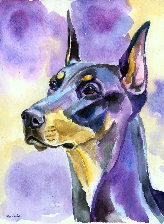 661x900 Doberman Paintings Fine Art America