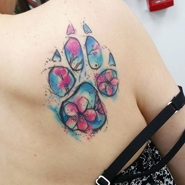 600x600 70 Gorgeous Dog Paw Tattoo Design Ideas