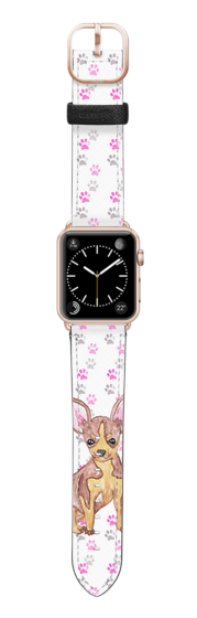 179x560 Cute Paw Watercolor Print Chihuahua Dog Pet Casetify