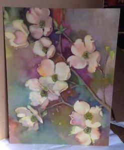247x300 Vintage Magnolia Dogwood Watercolor Print Ebay