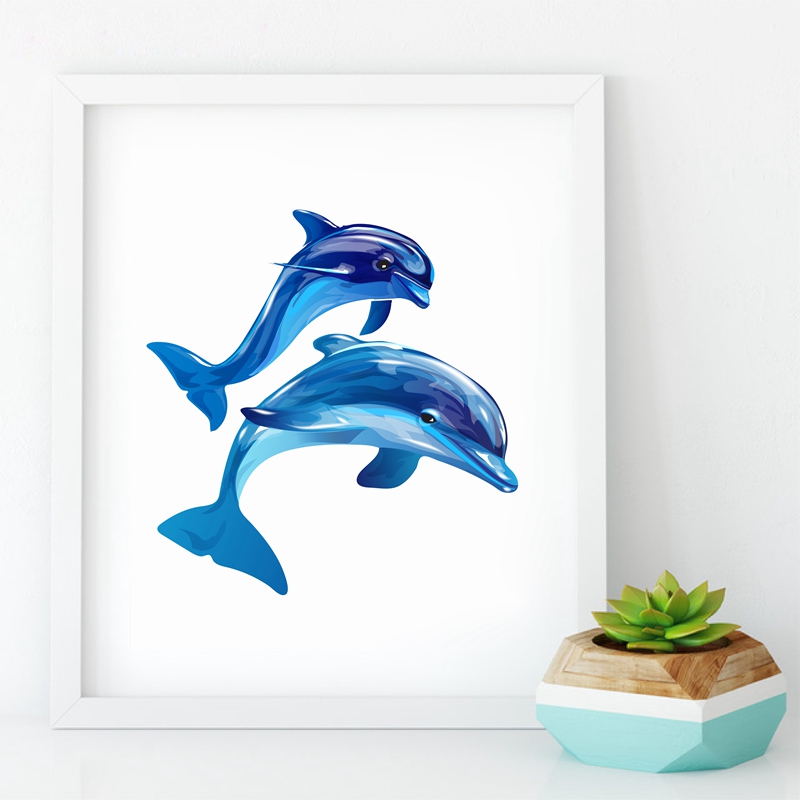 800x800 Buy Ocean Animal Dolphin Print Wall Pictures Home