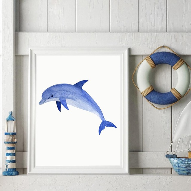 640x640 Buy Ocean Animal Dolphin Print Wall Pictures Home