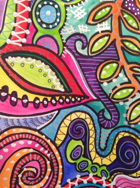 478x640 How To Doodle With Watercolor And Mixed Media