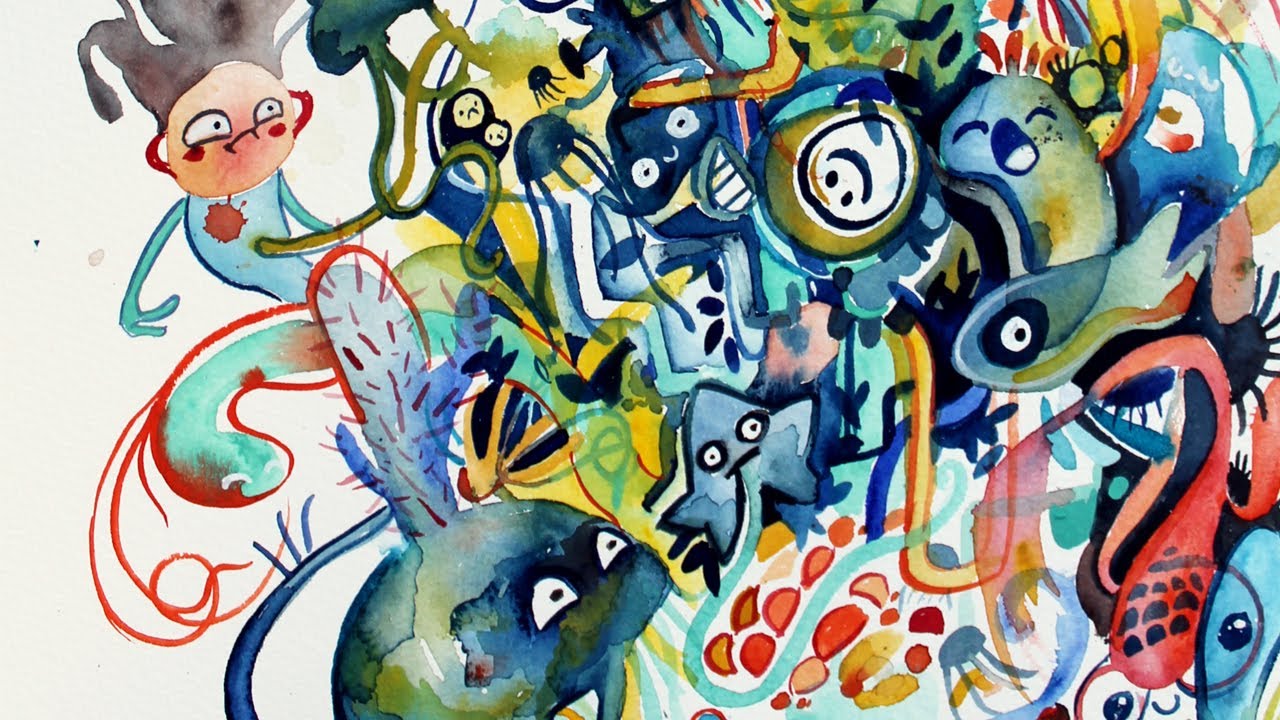 1280x720 Ocean Doodle