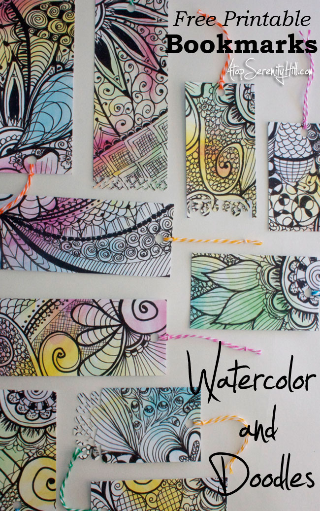 650x1037 Free Watercolor Doodle Printable