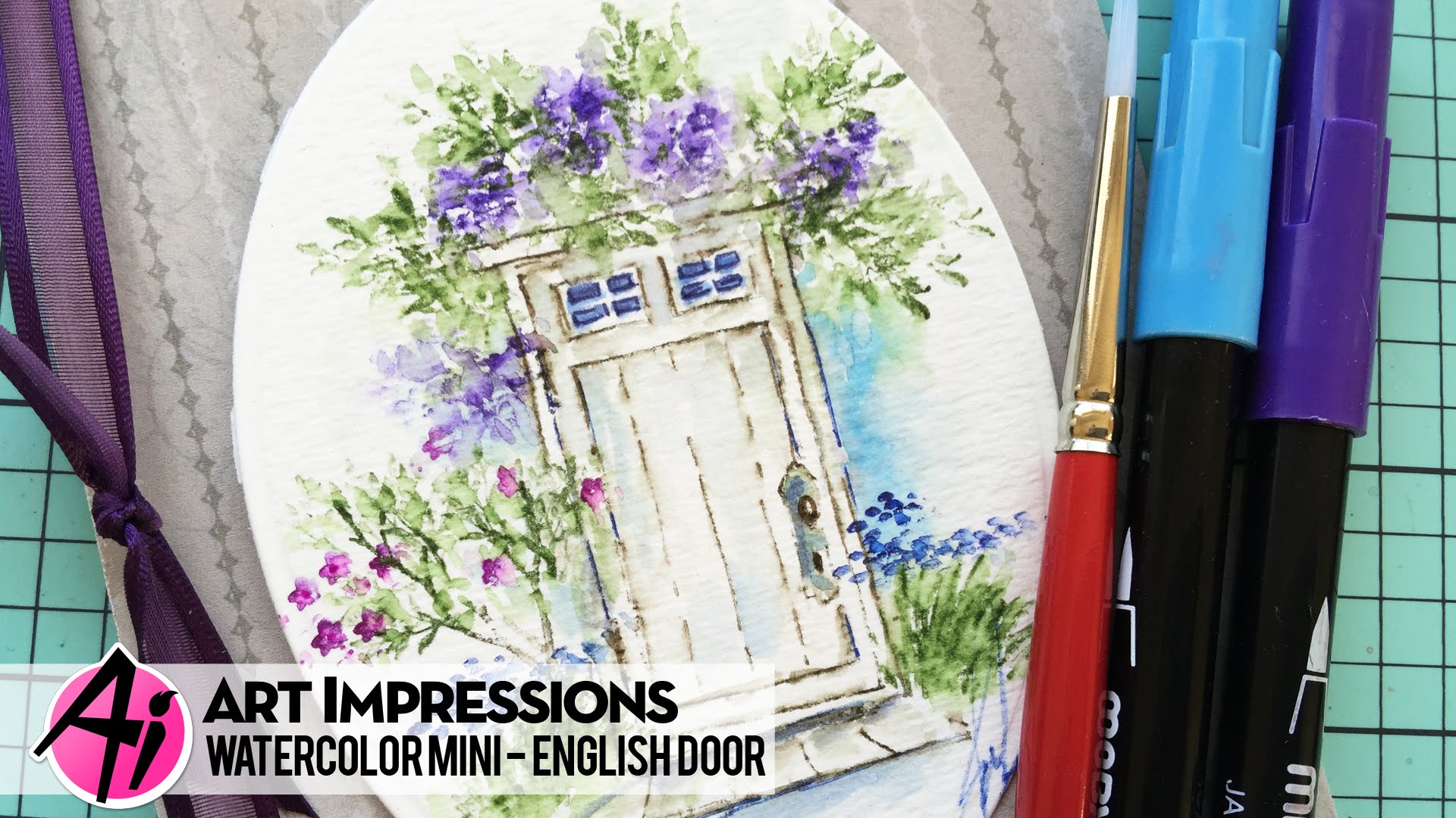 1920x1080 Ai Watercolor English Door