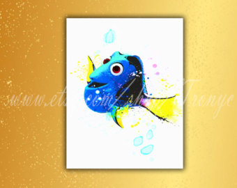 340x270 Dory Watercolor Etsy