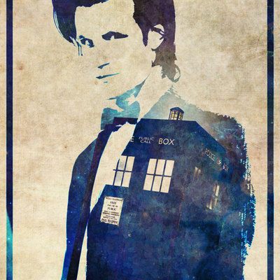 400x400 Doctor Who 11th Dr Matt Smith Tardis Poster