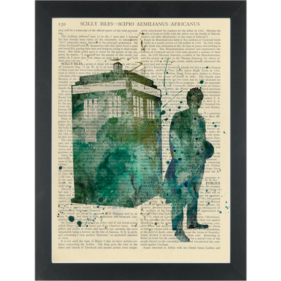 570x570 Dr Who Tardis Watercolor Dictionary Art Print