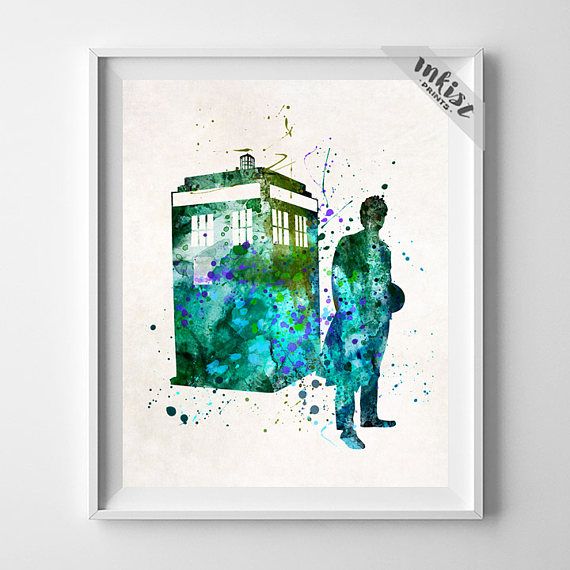 570x570 Tardis Print, Tardis Poster, Tardis Art, Dr Who Art, Doctor Who