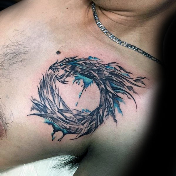 599x599 50 Small Dragon Tattoos For Men