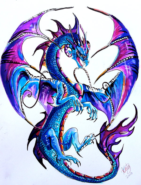 600x786 Western Dragon Tattoo By Lucky978