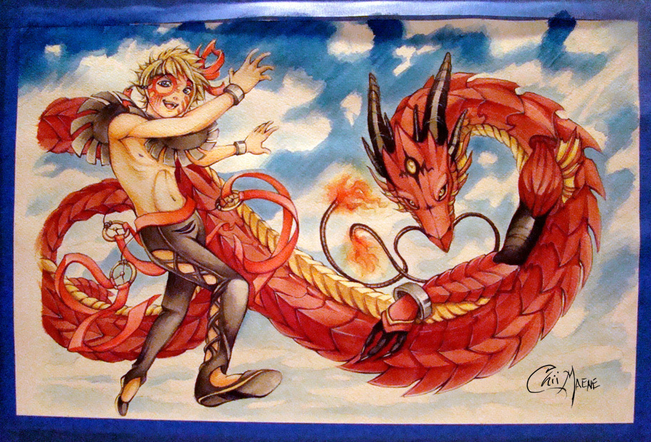 914x620 Ekua Dancer Dragon Watercolor By Darkmousysminion
