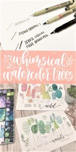 150x300 Whimsical Watercolors And Simple Floral Drawings