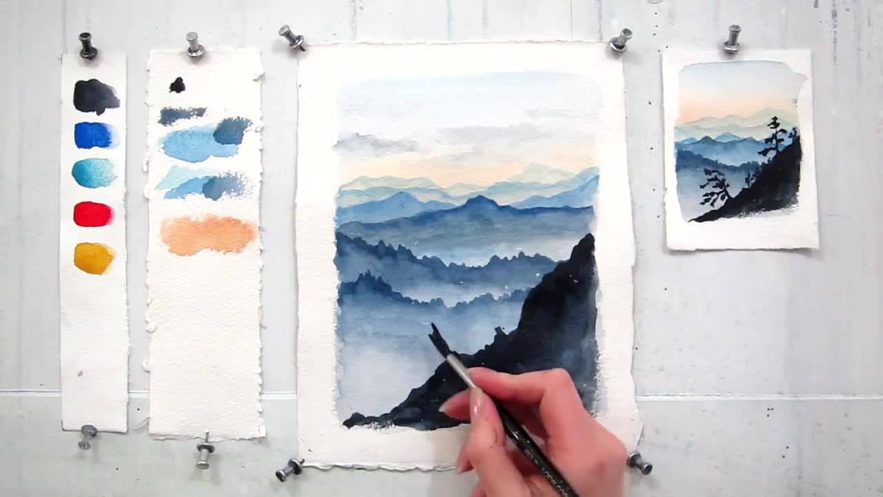 1280x720 Drawing A Watercolor Landscape