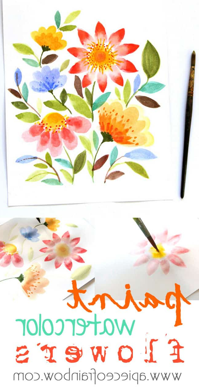 650x1272 Water Colour Flower Painting Paint Watercolor Flowers In 15
