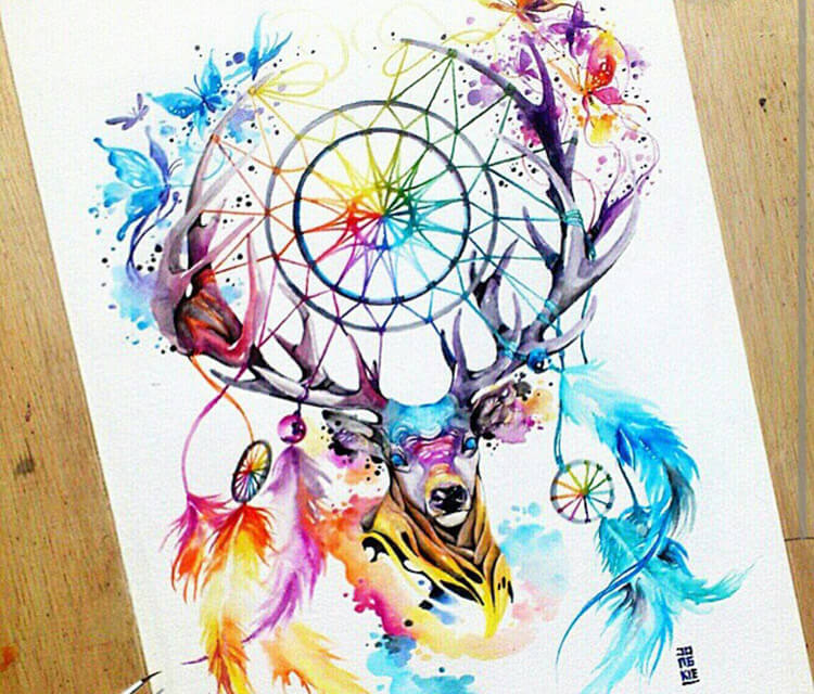 750x640 Dream Watercolor By Art Jongkie No. 659