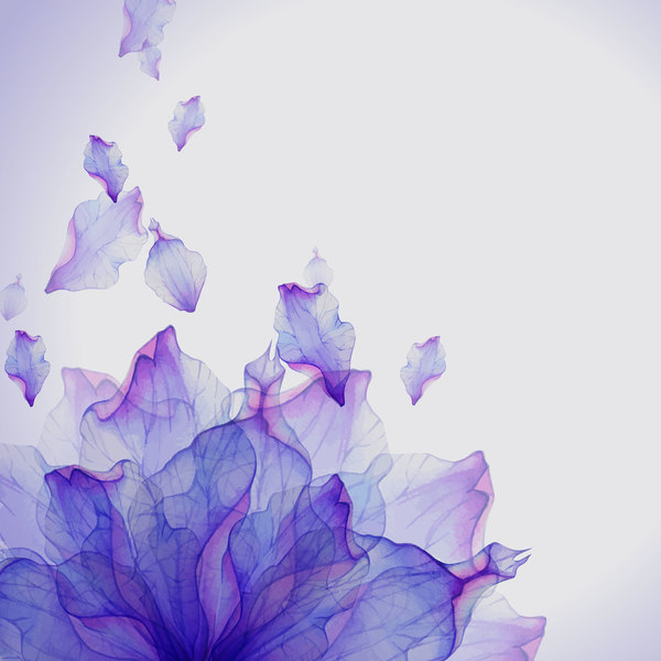600x600 Watercolor Flower Petal Dream Vector 06 Free Download