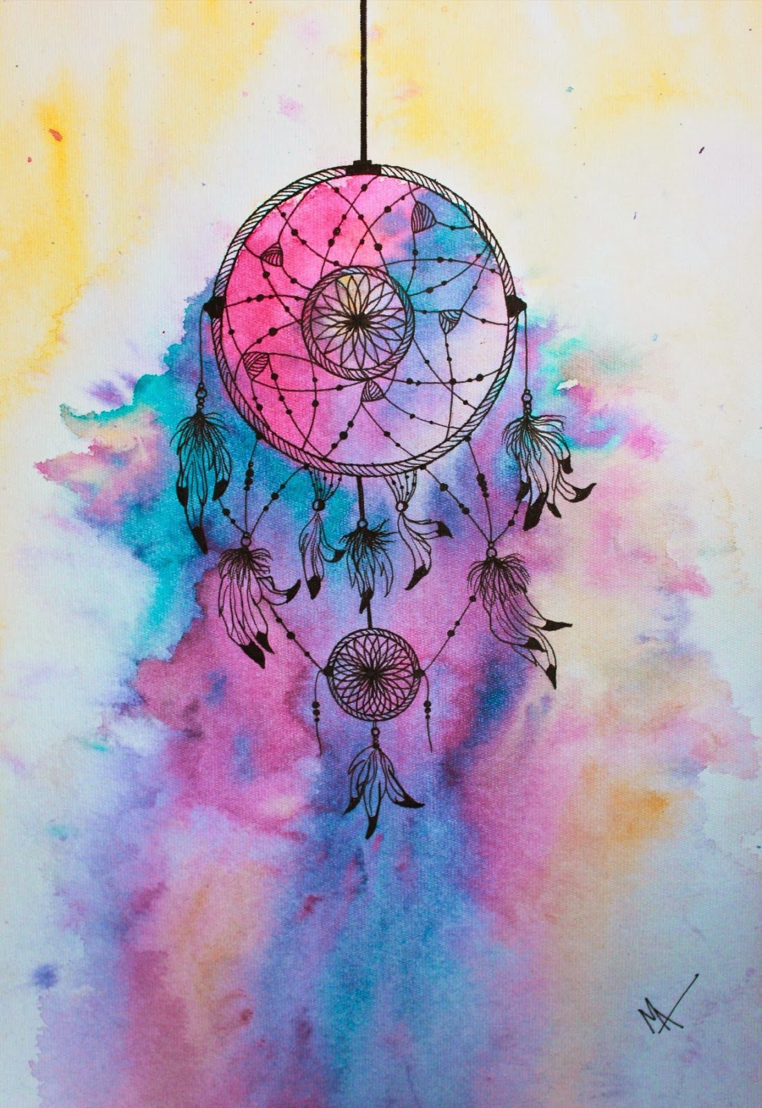 1101x1600 Dreamcatcher Watercolor
