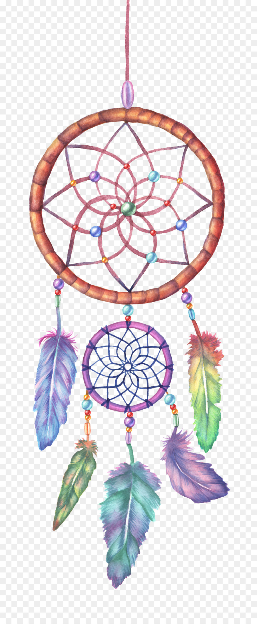900x2180 Download Dreamcatcher Watercolor Painting Drawing Illustrat Color