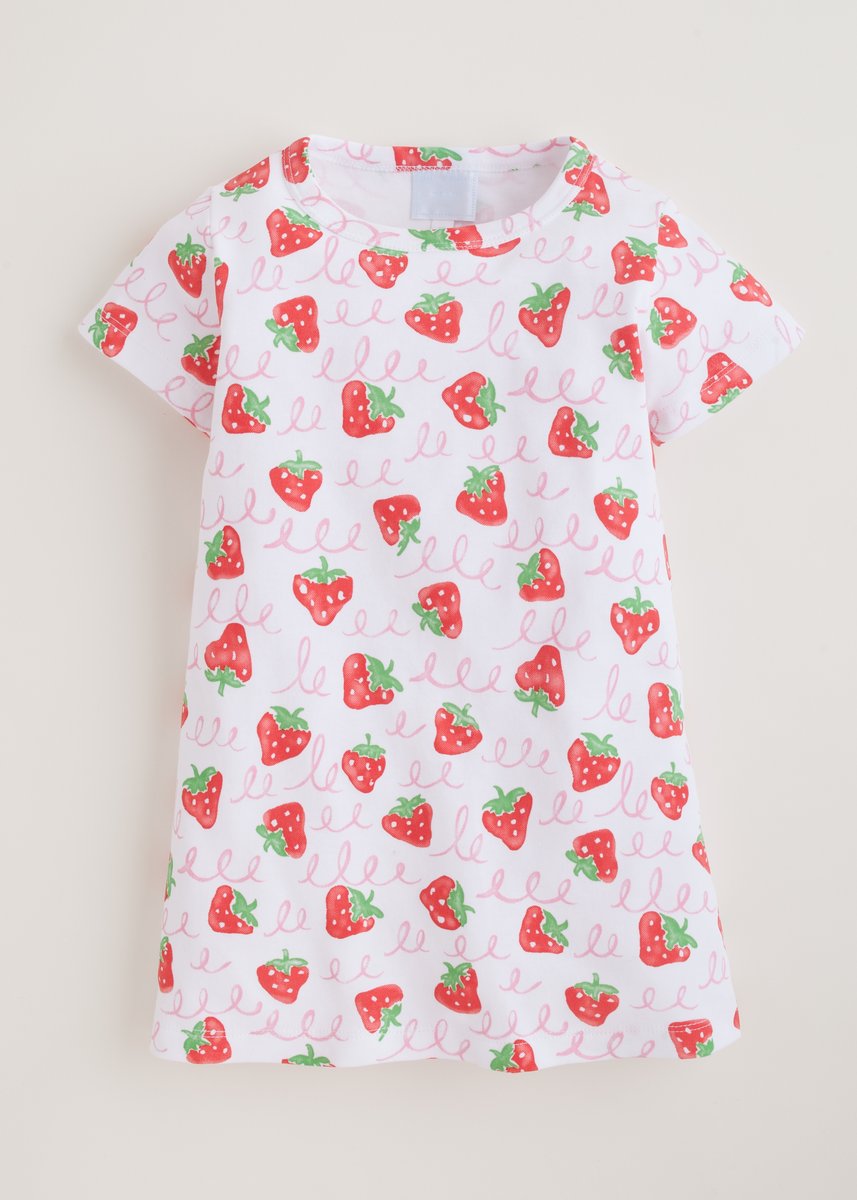 857x1200 Strawberry Watercolor Dress Little English