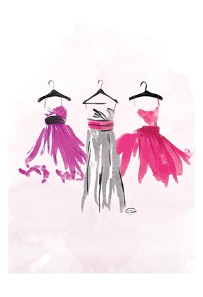 296x432 Watercolor Dresses Iv Fine Art Print By Onrei