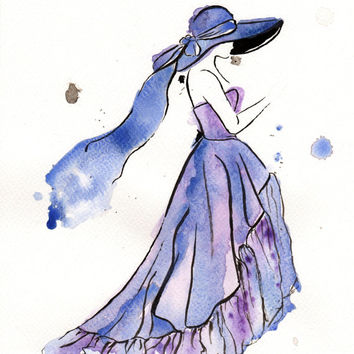 354x354 Best Blue Watercolor Dress Products On Wanelo