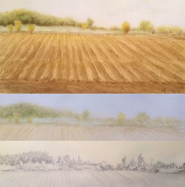 785x793 Dry Brush Technique For Painting A Watercolor Landscape