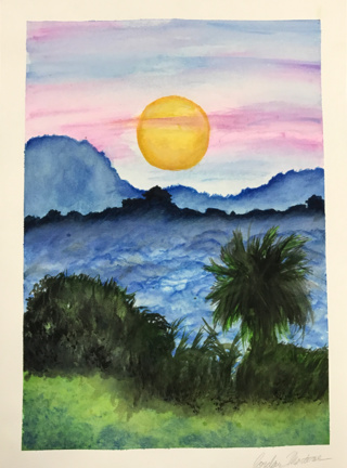 320x432 Watercolor Landscape