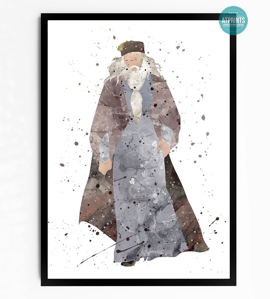 926x1024 Harry Potter Watercolour Art Print
