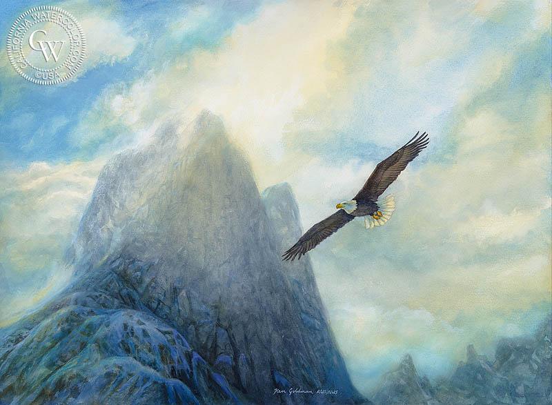 800x587 Bald Eagle, An Original Oil Painting By Ken Goldman California