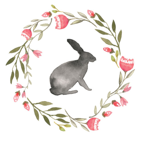 500x500 Easter Bunny Watercolor Archives Design Corral