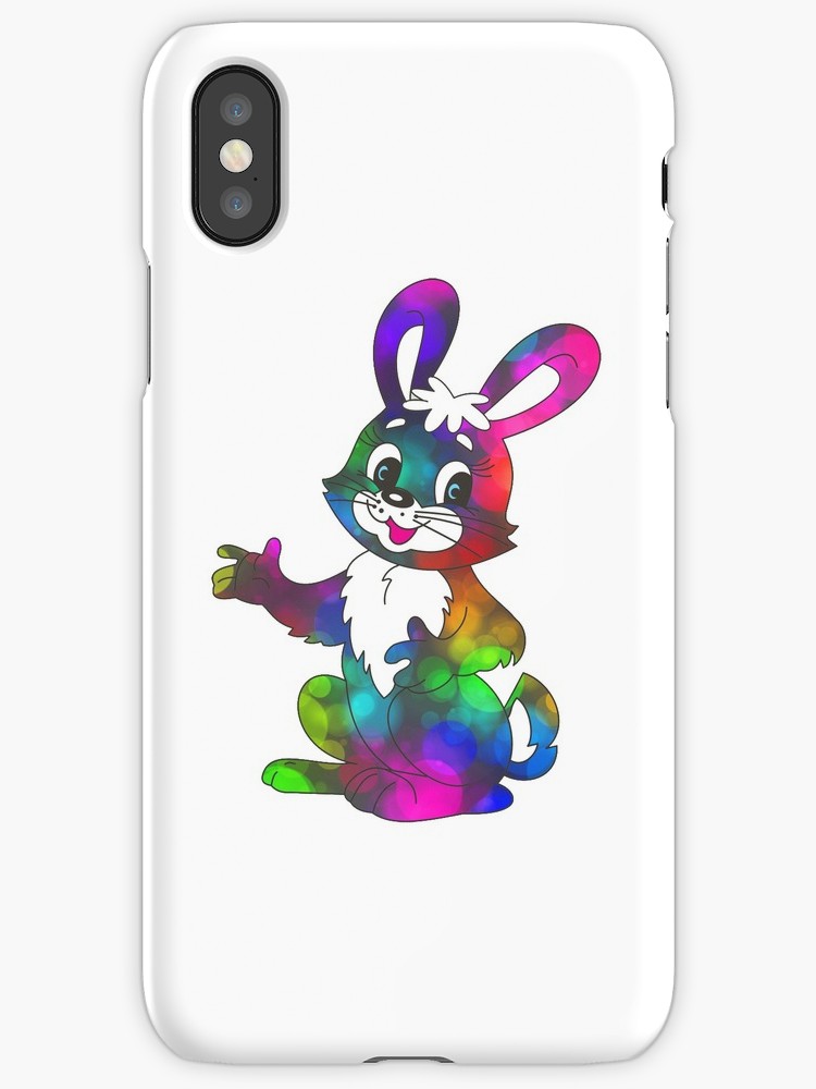 750x1000 Bright Watercolor Easter Rabbit Bunny Iphone Cases Amp Covers By