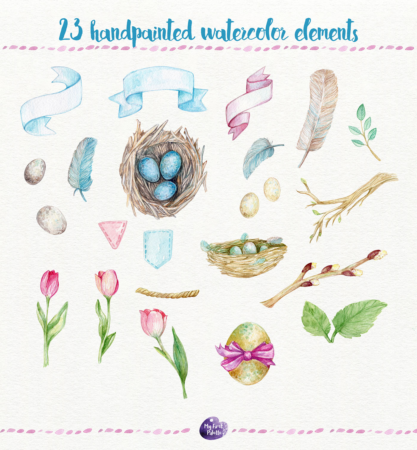 1400x1512 Easter Watercolor Clipart On Behance