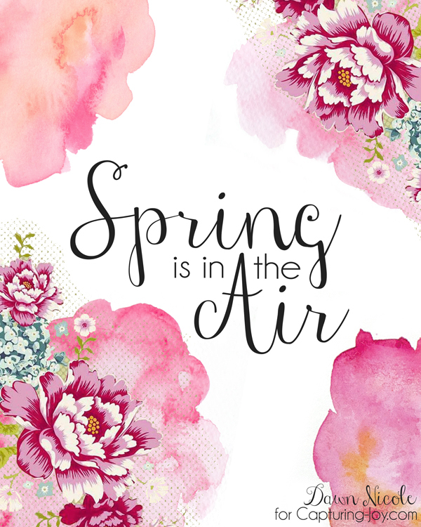 600x750 Spring And Easter Watercolor Printables To Decorate Your Home