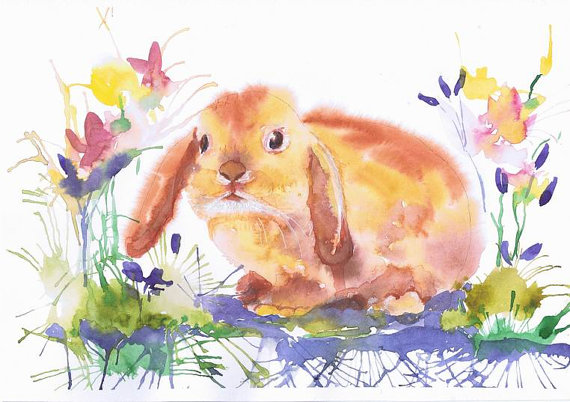 570x402 Easter Watercolor Paintings