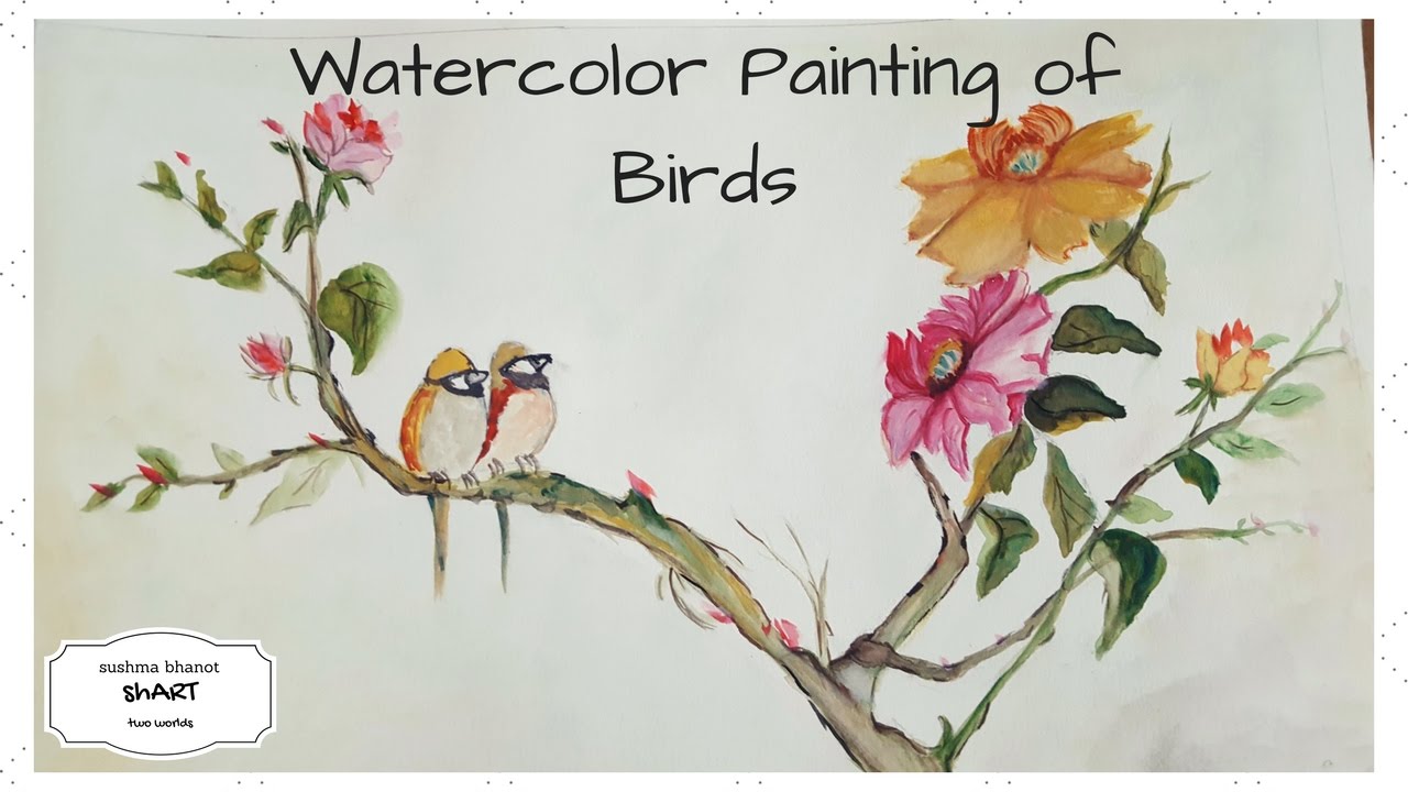 Easy Watercolor Birds at GetDrawings | Free download