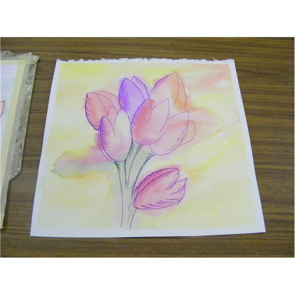 600x600 Easy Watercolor Art Project For Fall Or Spring Leaves Or Flowers