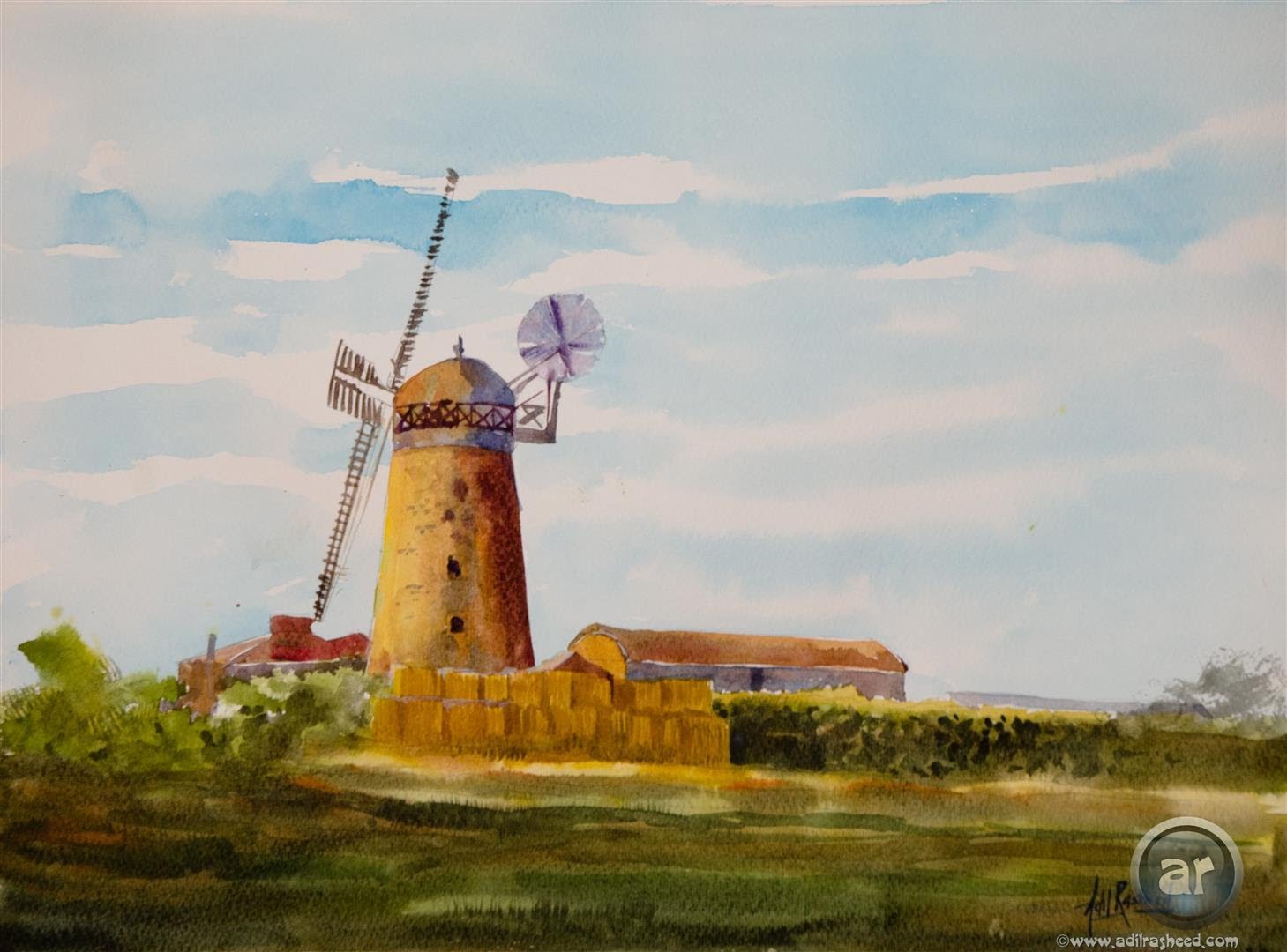 1459x1080 How To Paint A Simple Landscape In Watercolor.