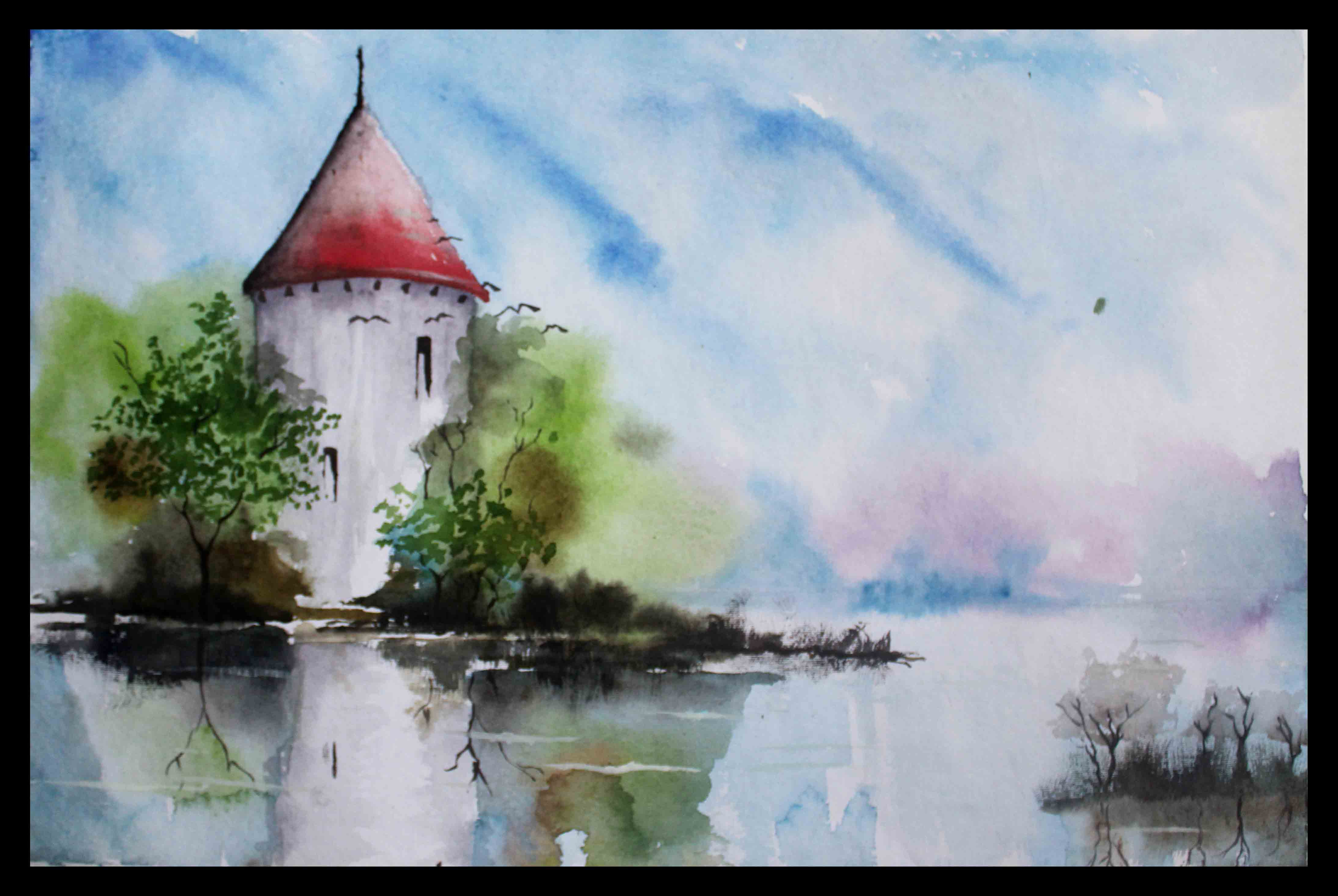 4404x2951 Simple Water Color Paintings Easy Watercolor Painting Landscape