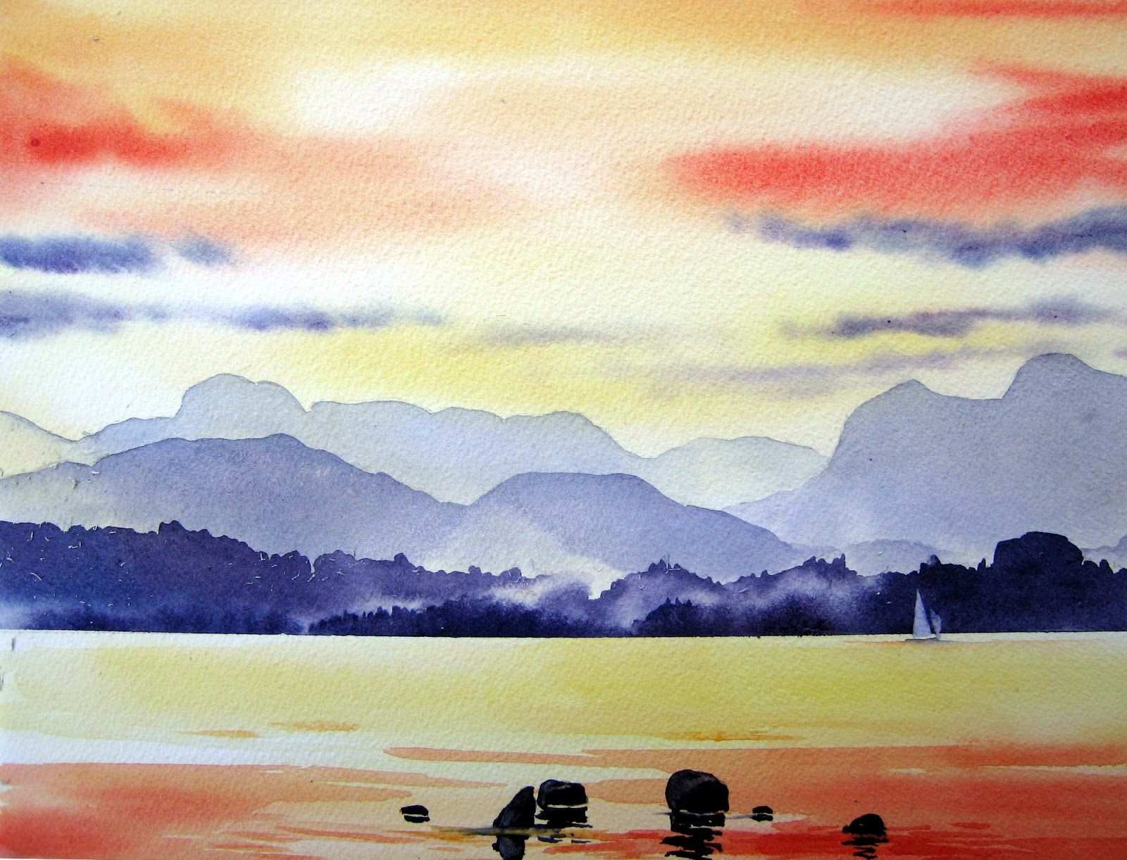 1600x1222 Watercolor Painting For Beginners Luxury Easy Watercolor Landscape