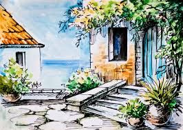266x189 Easy Watercolor Paintings Of Spring Landscapes Ile Ilgili